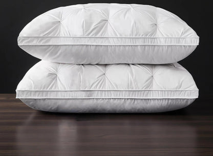 🎖️5-Star Hotel Plush Pillows: Fluffy Support, Zero Neck Pain
