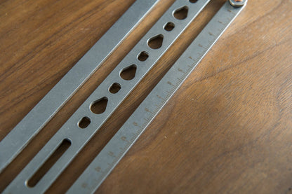 🎖️Adjustable Leather Belt Hole Punch | Stainless Steel Ruler Tool for Belts & Straps