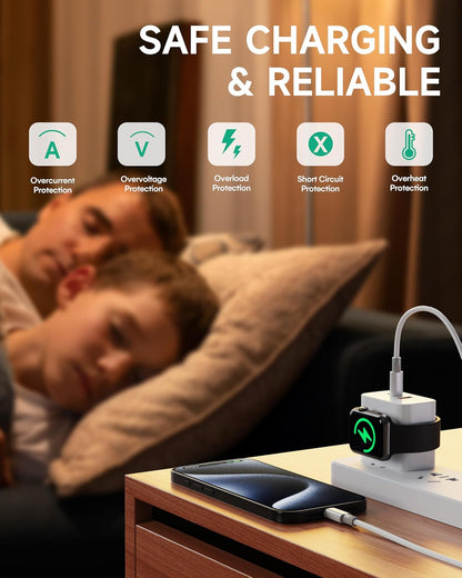 🎖️3-IN-1 Apple Watch Charger Block