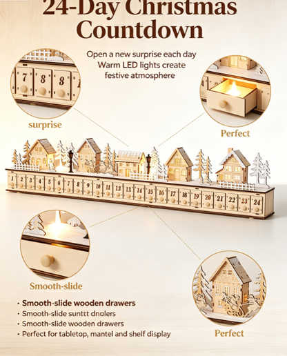 ✨Home Reflections Christmas Village Advent Calendar(📦Free Shipping)