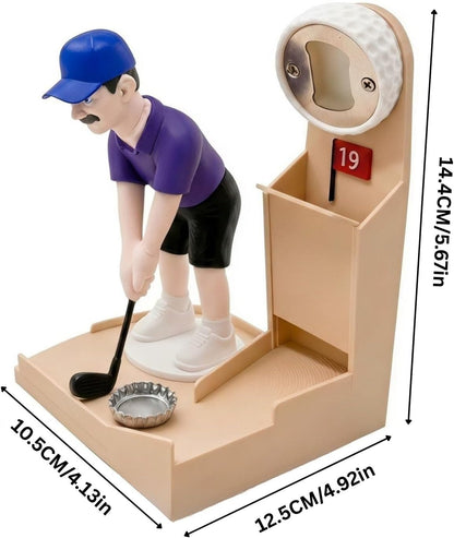 🎖️Golf Bottle Opener Game, Automatic Beer Cap Launcher & Catcher