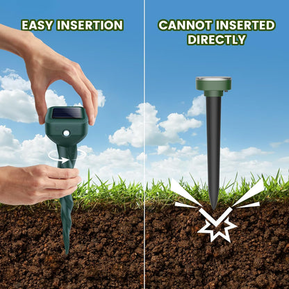 🎖️☀️ Solar Ultrasonic Animal Repellent