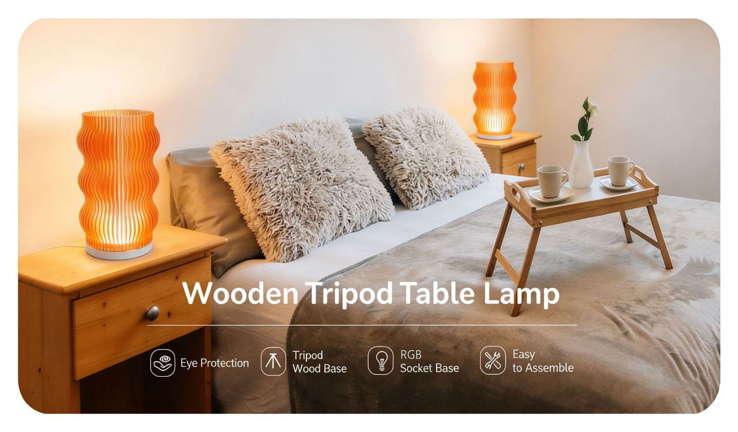 🎖️Cozy Table Lamp - Bedside Light - The Wave Lamp