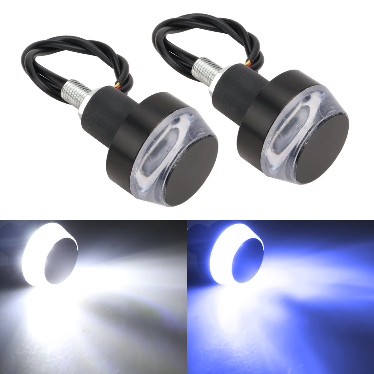 🎖️2pcs Motorcycle LED Handle Light Bar End Indicator for Car Turn Signal
