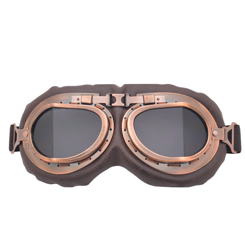 🎖️Peicees Vintage Helmet Goggles Motorcycle Goggles Bike Motorcross Pilot Goggle