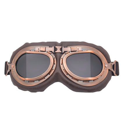 🎖️Peicees Vintage Helmet Goggles Motorcycle Goggles Bike Motorcross Pilot Goggle