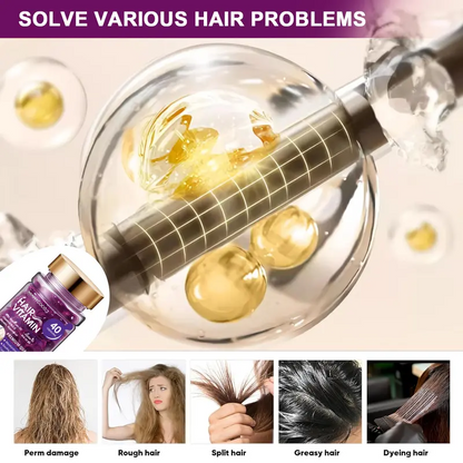 🔥Hair Vitamin Capsules Infused with Violet Vitamins & Argan Oil,40 Capsules💜