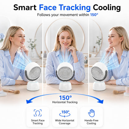 🔥🤖Smart Auto Tracking Desk Fan