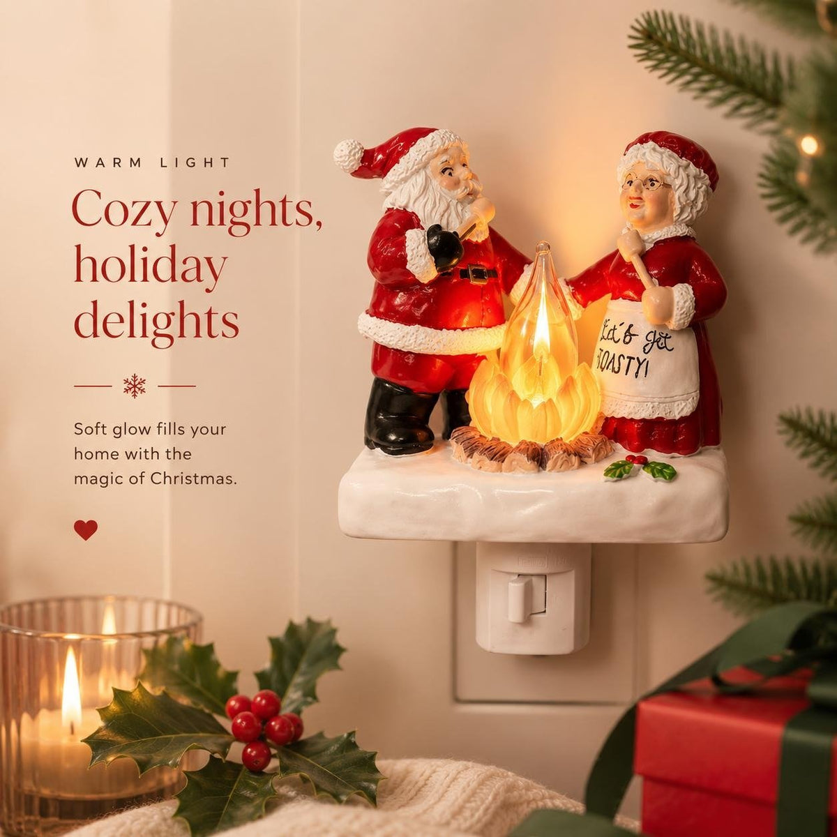 ✨Early Christmas Sale 🎄 Santa Claus Resin Night Light — A Cheerful Glow for Christmas