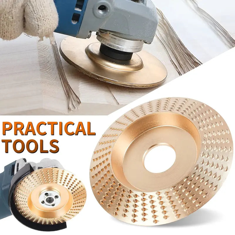 3-Pack Wood Carving Disc – Heavy Duty Grinding & Shaping Wheels – Universal Angle Grinder Attachment for Woodworking 🛠️