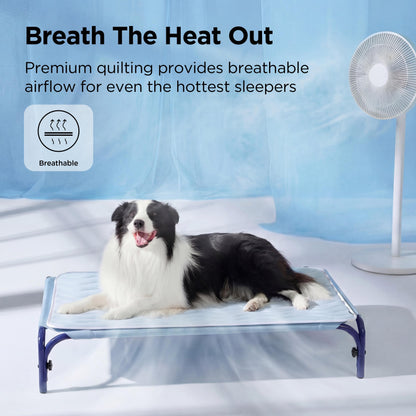 ✨🐶Washable Cooling Dog Mat, ❄️Non-Slip Summer Crate Bed for Large Dogs, No Gel & No Electric