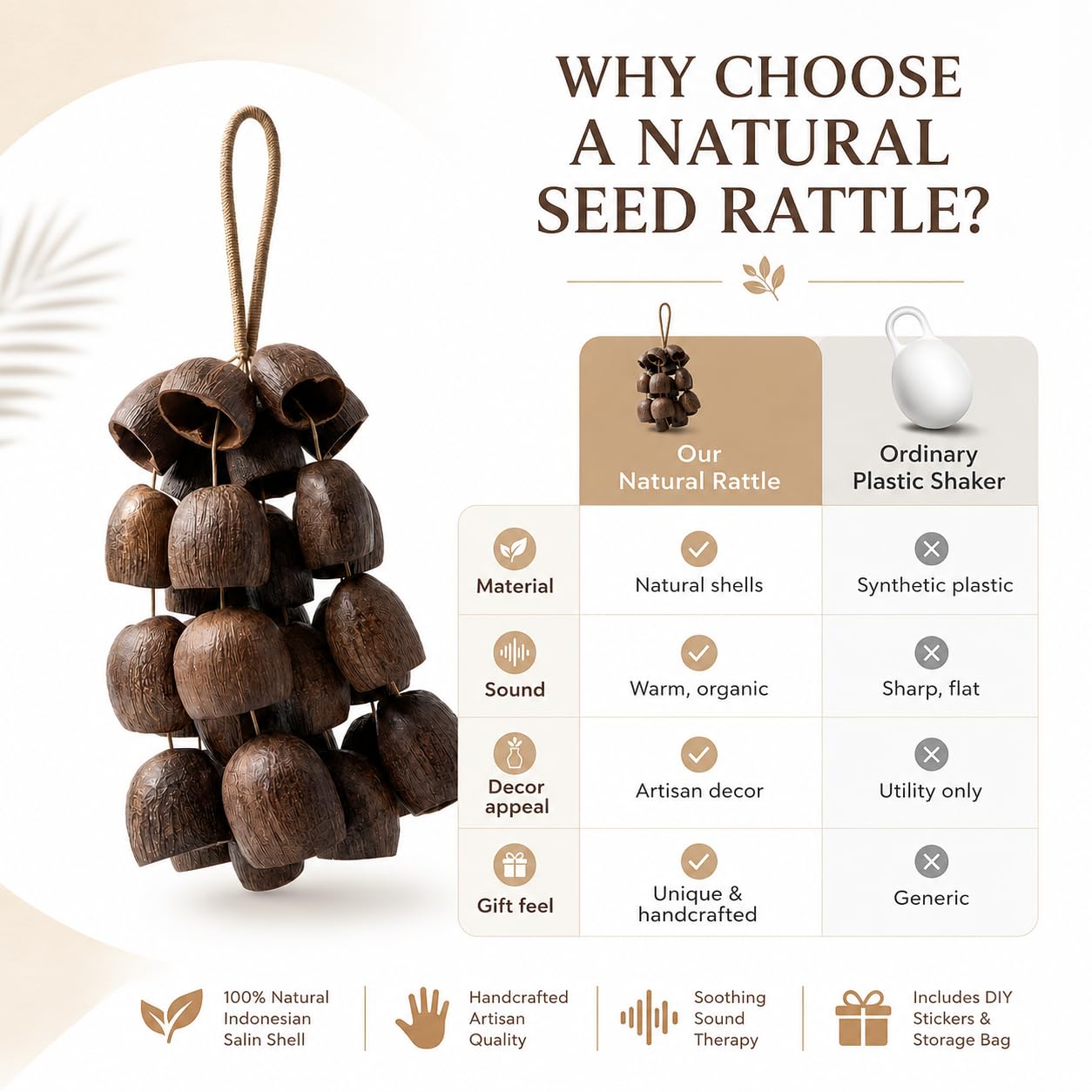 🔥Natural Salin Nutshells Sound Healing