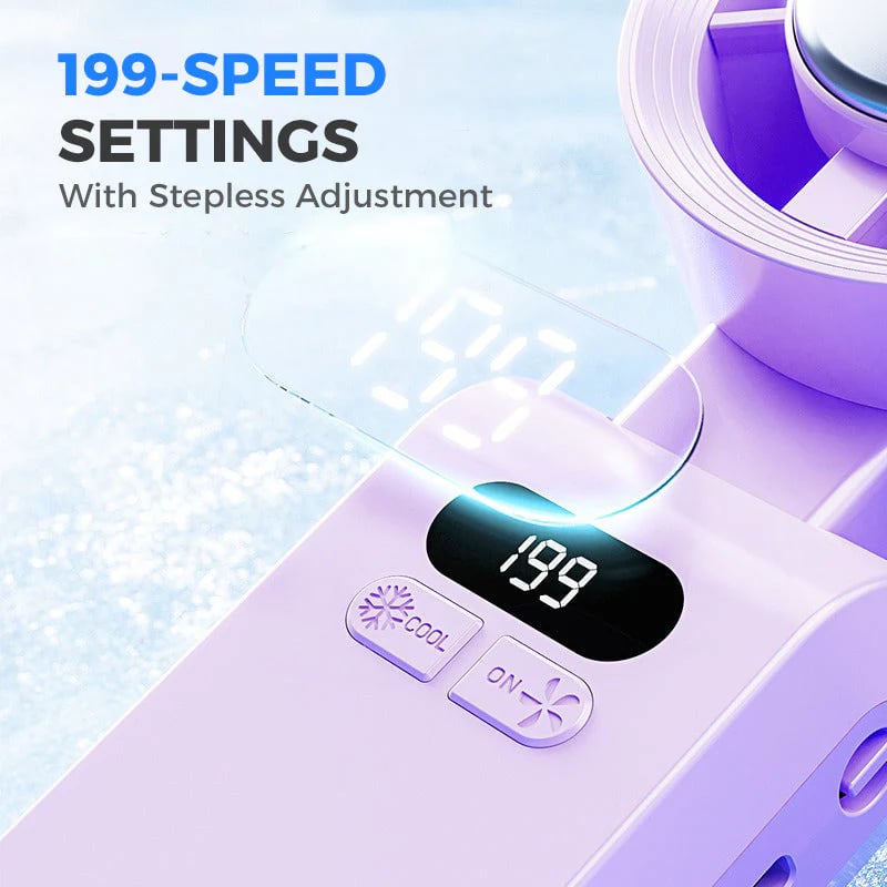 🎖️Portable fan Handheld High Speed Fan