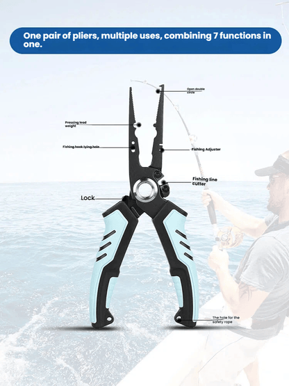 🔥Luya pliers stainless steel multifunctional fishing pliers