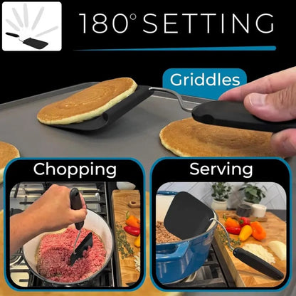 ✨ Multi-Angle Spatula Spoon – Flip, Scoop & Serve From a Better Angle🍳
