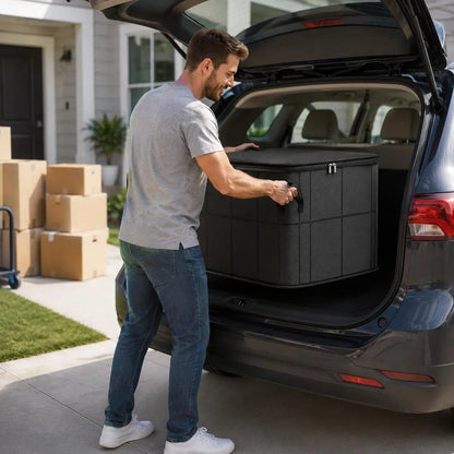 🔥Spacious Zippered Storage Bin📦 – Large Capacity Bag for Quilts, Blankets & Sweaters, Perfect for Moving Day & Closet Organization