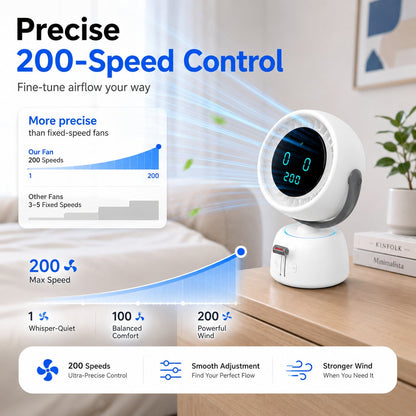 🔥🤖Smart Auto Tracking Desk Fan