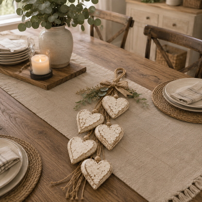🔥🤎 Hanging Heart Wall Decor
