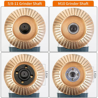 3-Pack Wood Carving Disc – Heavy Duty Grinding & Shaping Wheels – Universal Angle Grinder Attachment for Woodworking 🛠️