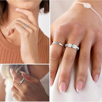 🔥Today Only 49% Off - Sparkling Spinning Ring, Relieves Anxiety, Symbolizes Vows & Luck, Waterproof & Fade-Resistant
