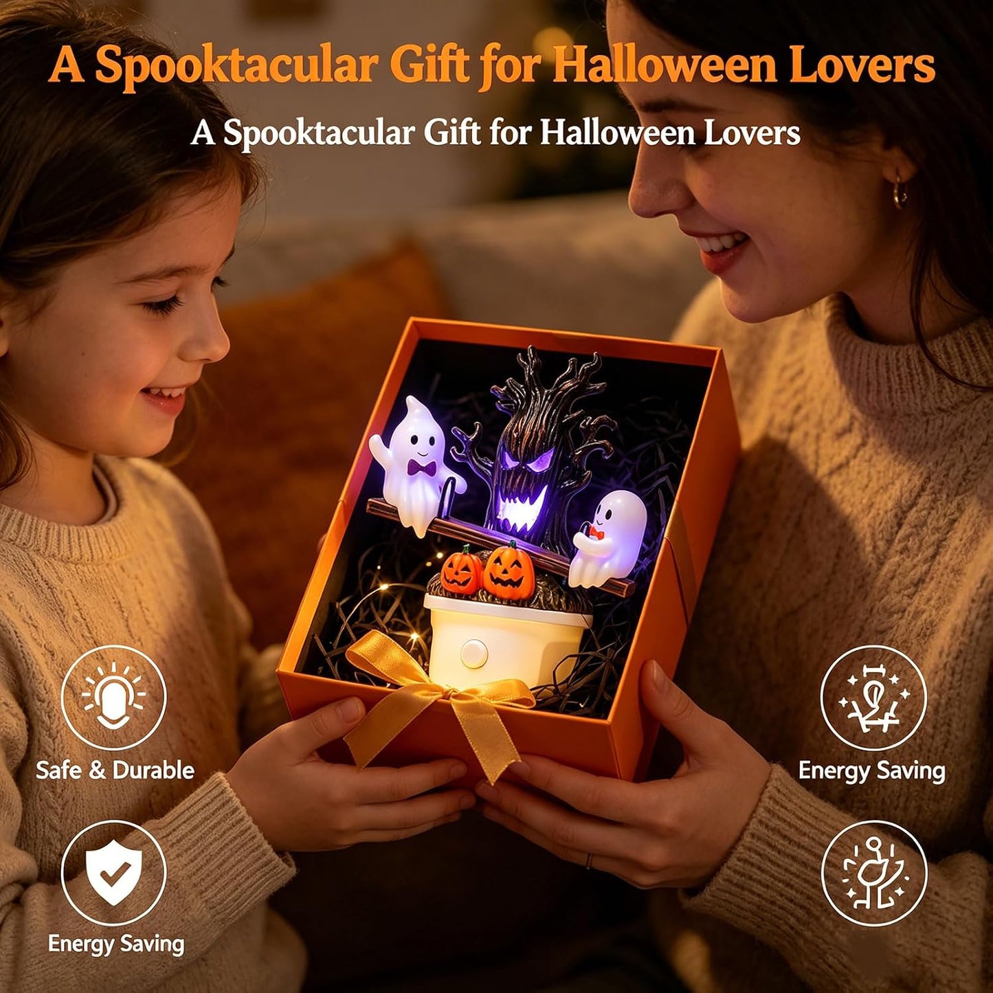 🎖️Animated Seesaw Ghost Plug in LED Night Light