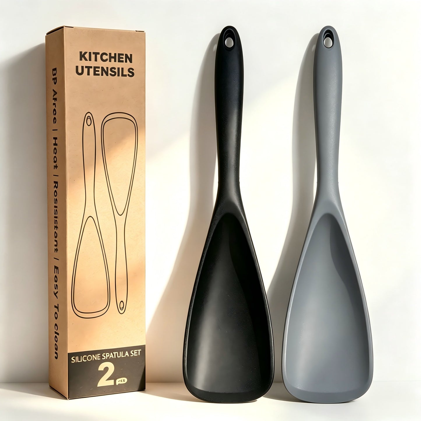 🎖️Pack of 2 Cooking Spoons for Non stick Cookware