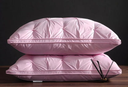 🎖️5-Star Hotel Plush Pillows: Fluffy Support, Zero Neck Pain