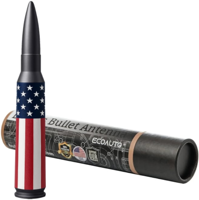 🎖️Hot Sales 49% OFF🔥50 Cal Badass Bullet Antenna for Ford Dodge GMC Chevy & Jeep 200