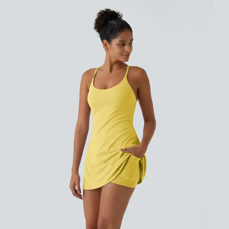 ✨Last day promotion🔥Plush Backless Active Dress-Easy Peezy Edition