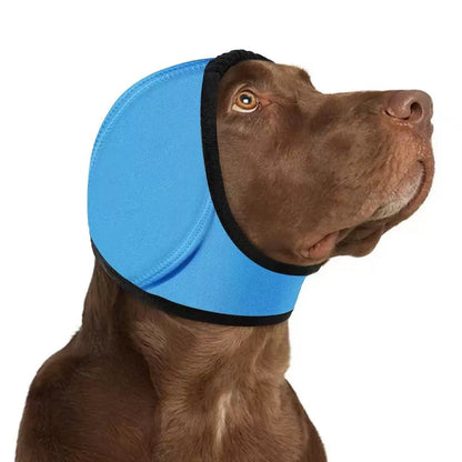 ✨🐶 Dog Calming Hoodie Ear Wraps for Dogs, Waterproof Dogs Swim Cap