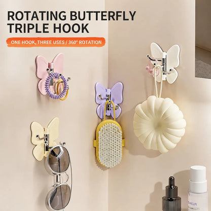 ✨2026 SALE - 🦋No Drilling Swivel Butterfly Hook