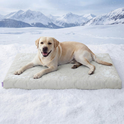 ✨🐶Washable Cooling Dog Mat, ❄️Non-Slip Summer Crate Bed for Large Dogs, No Gel & No Electric