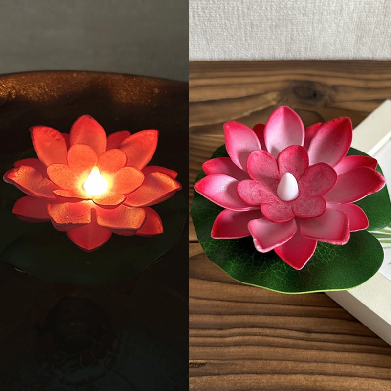 🔥Water Floating Lotus Flower Led Candle(6 of pack)