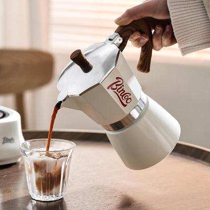 🔥Espresso Maker Stovetop, Moka Pot 3 Cups,Single Safety Valve