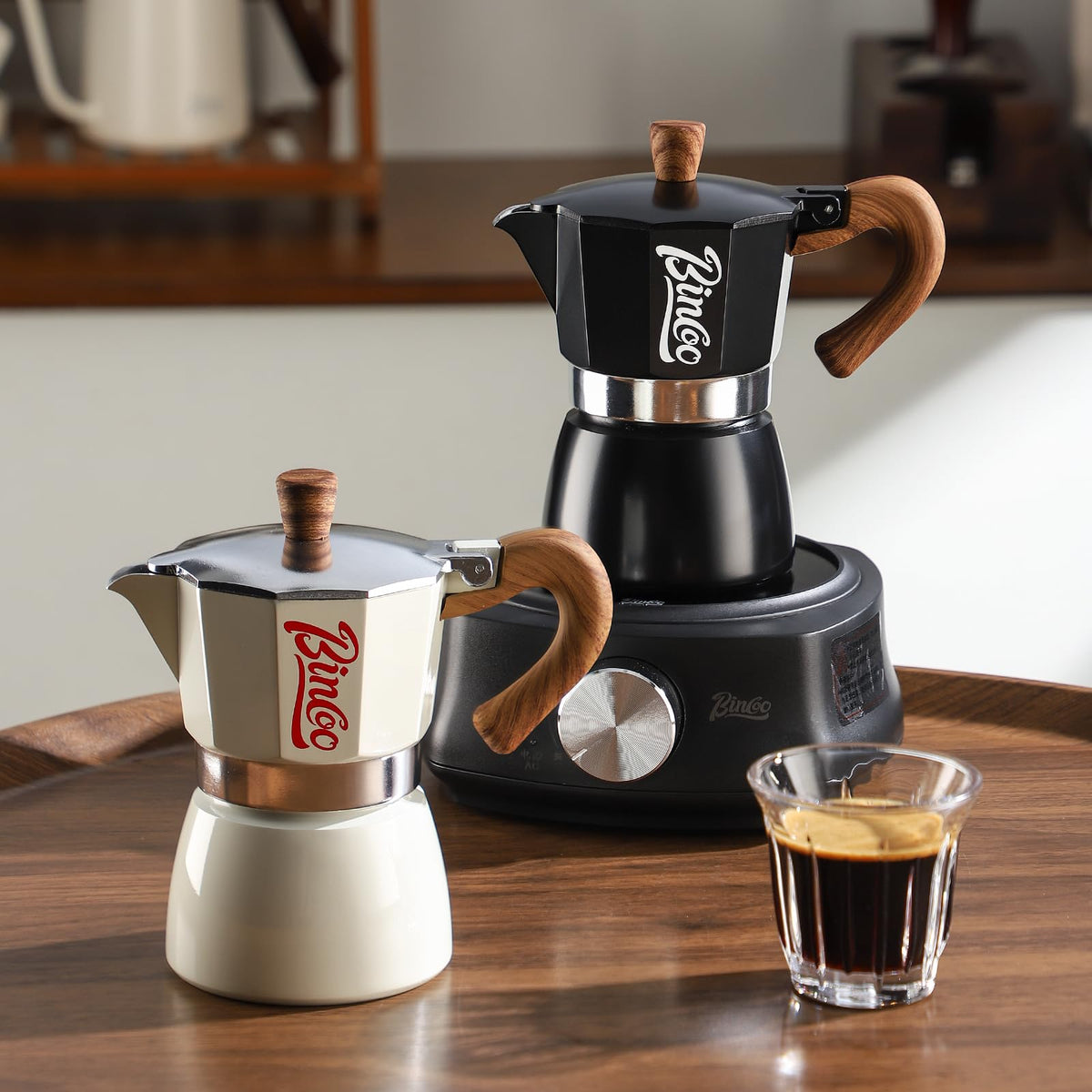 🔥Espresso Maker Stovetop, Moka Pot 3 Cups,Single Safety Valve
