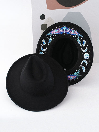 ✨Mystical Embroidered Wide Brim Fedora