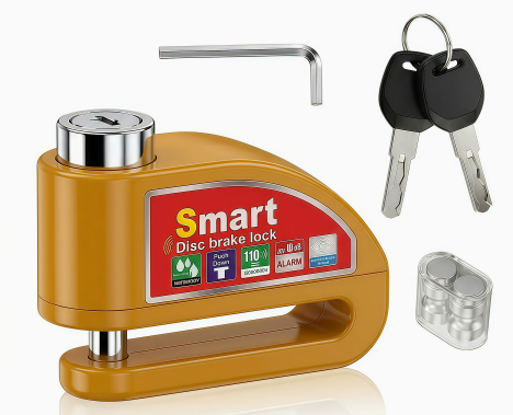 ✨High Decibel Smart Disc Brake Lock Dual Protection for Motorcycles Bikes and E Bikes