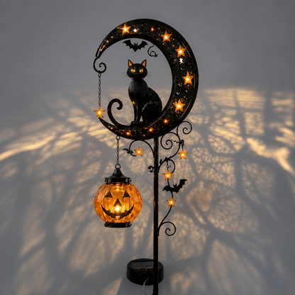 ✨ Halloween Early Bird Sale | 49% OFF Pumpkin Moon Garden Stake Light🎃