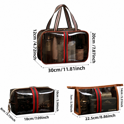 🔥💕Hot sale 49% OFF💖 3PCS New Retro Vintage Vanity Bag, Large Capacity Makeup Organizer for Women