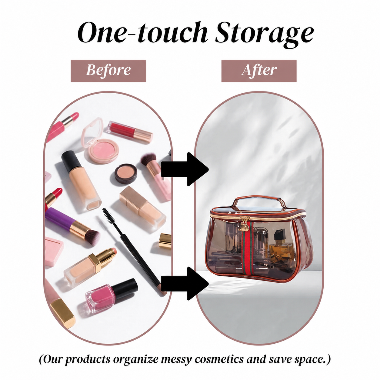 🔥💕Hot sale 49% OFF💖 3PCS New Retro Vintage Vanity Bag, Large Capacity Makeup Organizer for Women