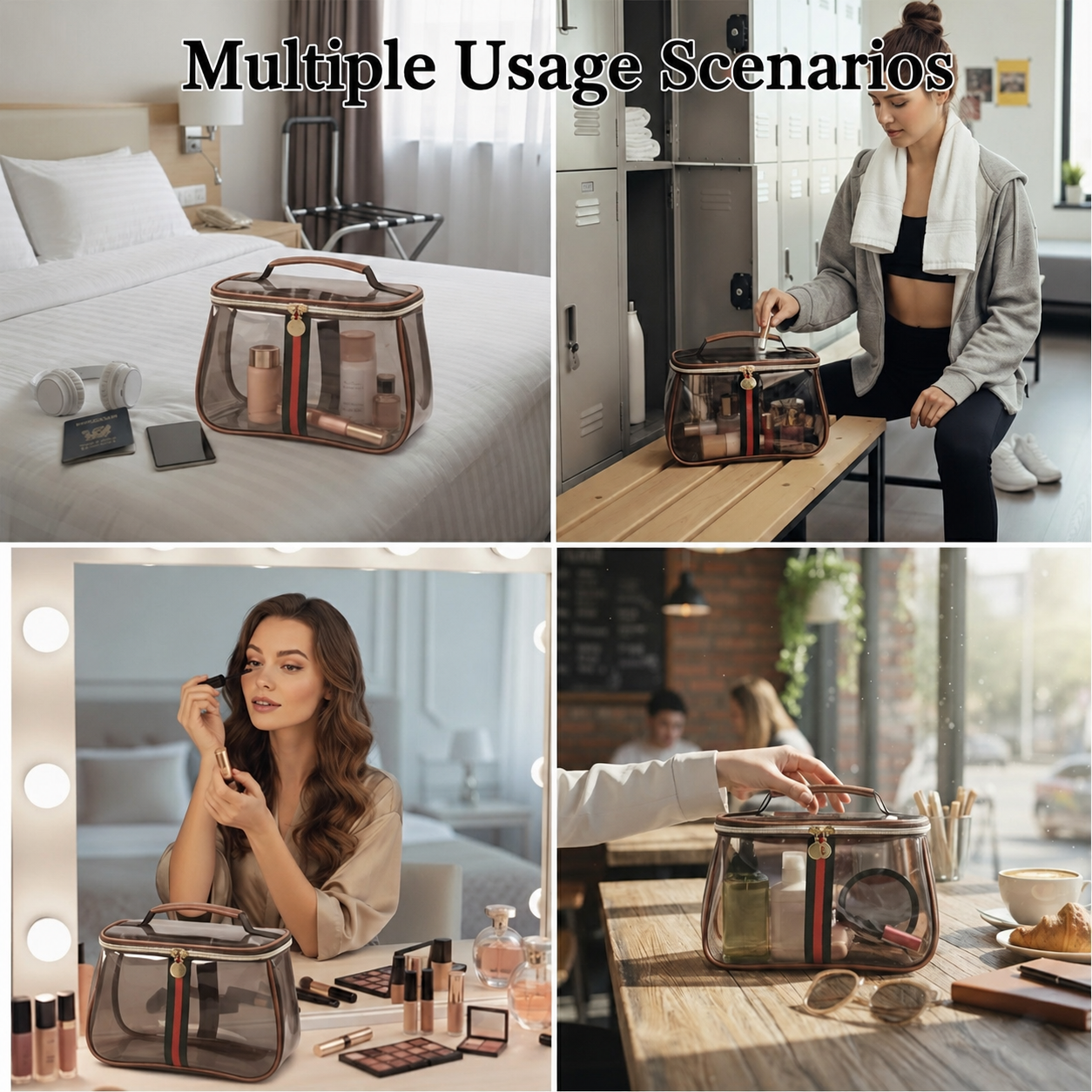 🔥💕Hot sale 49% OFF💖 3PCS New Retro Vintage Vanity Bag, Large Capacity Makeup Organizer for Women
