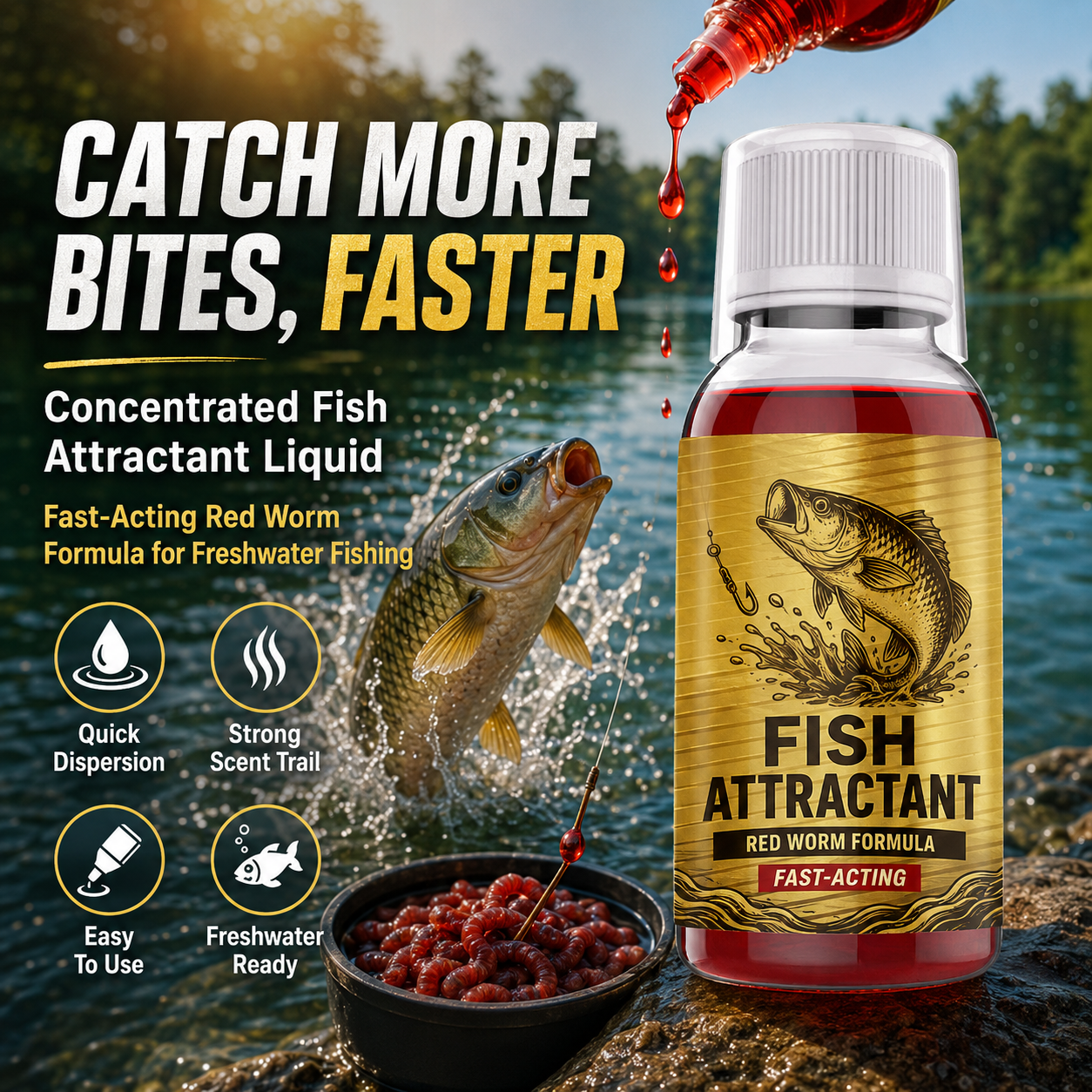✨🎣 Concentrated Fish Attractant Liquid