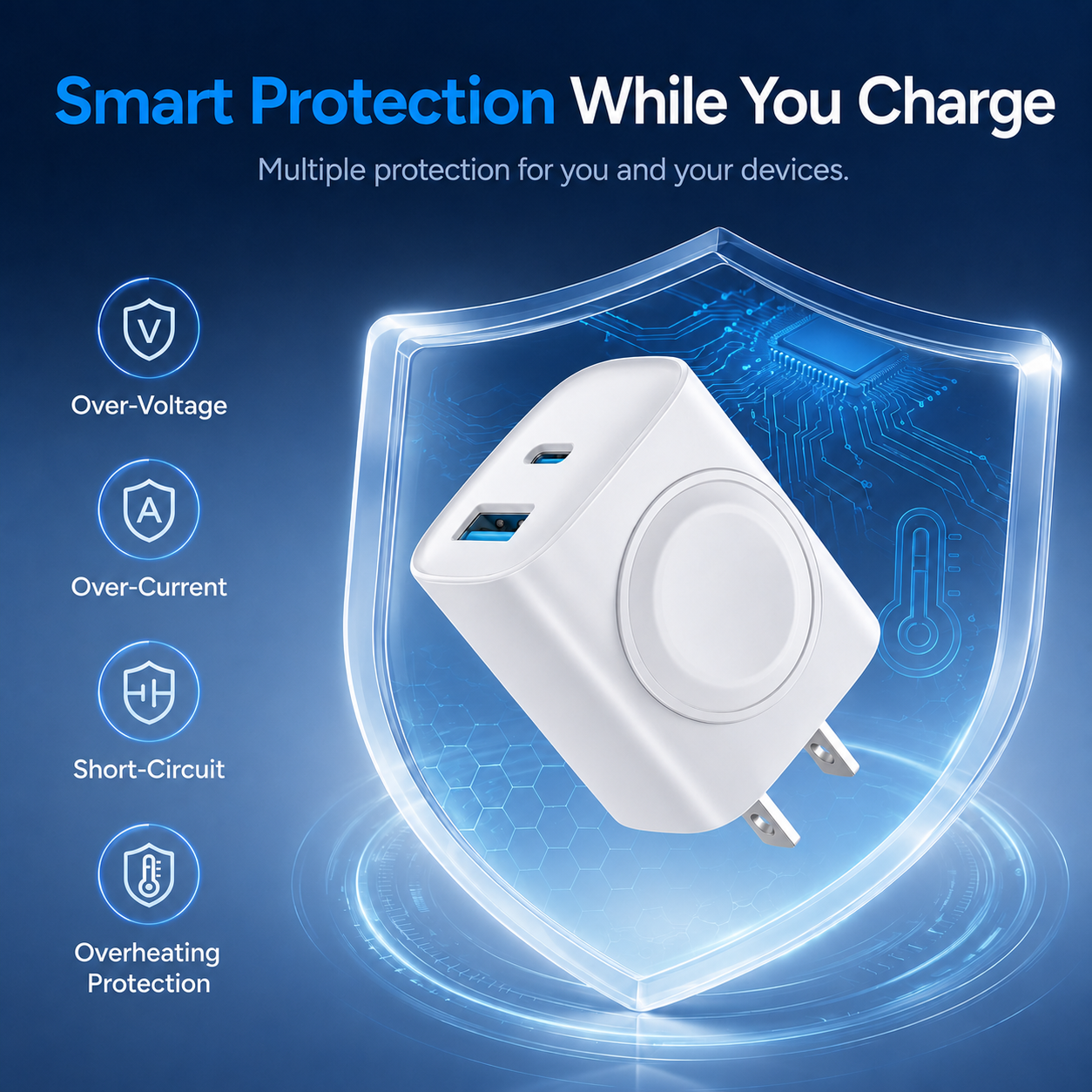 ✨3-in-1 Apple Watch & Fast Charging Wall Adapter