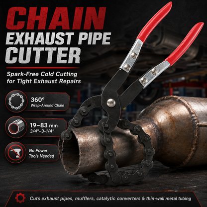 ✨Exhaust Cutter, Cuts 3/4" to 3-1/4" Pipe, Durable Chain Cutter Tool⚡