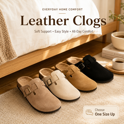✨2026 Summer Sales 49% Off✨Leather Clogs For Men & Women