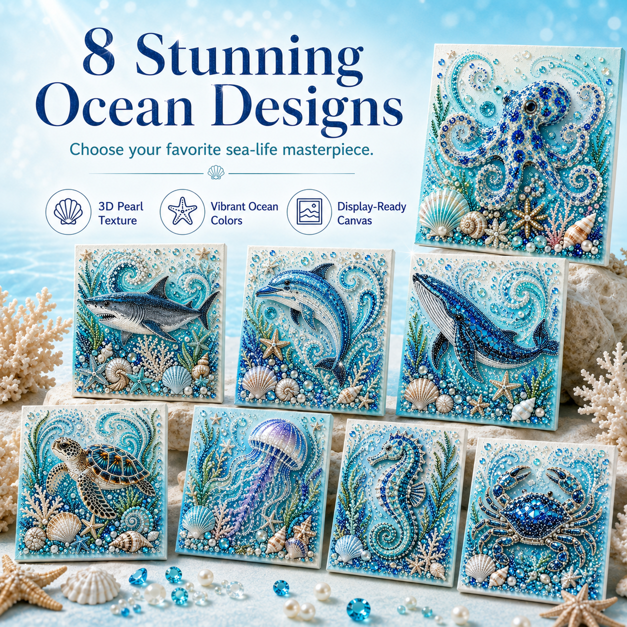 🔥Ocean Theme Pearl Art DIY Kit