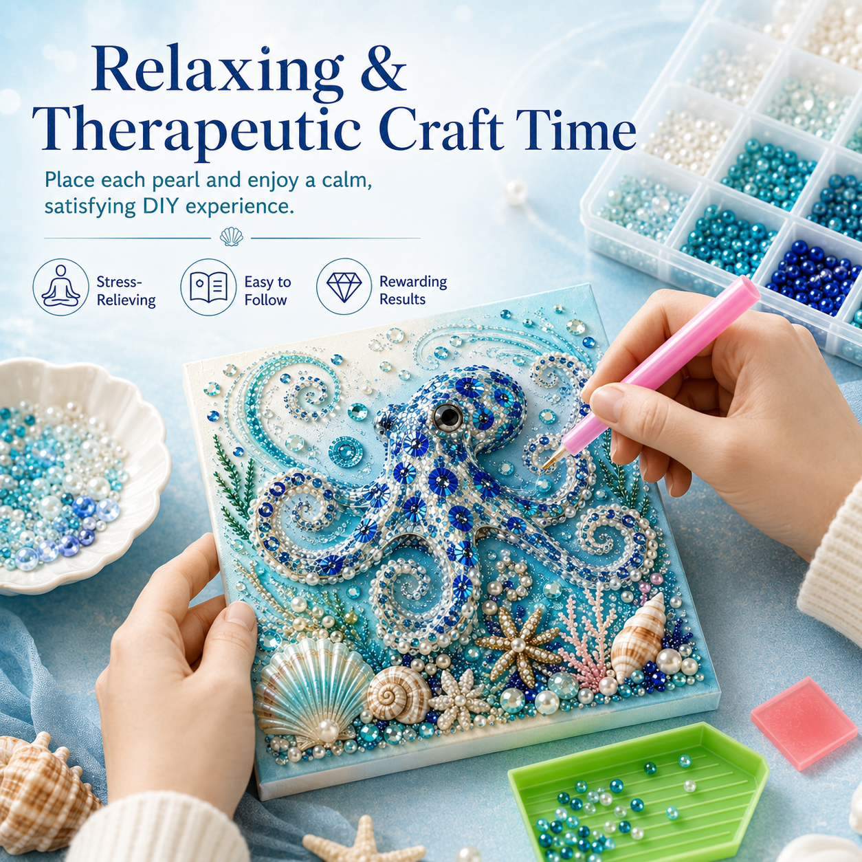 🔥Ocean Theme Pearl Art DIY Kit
