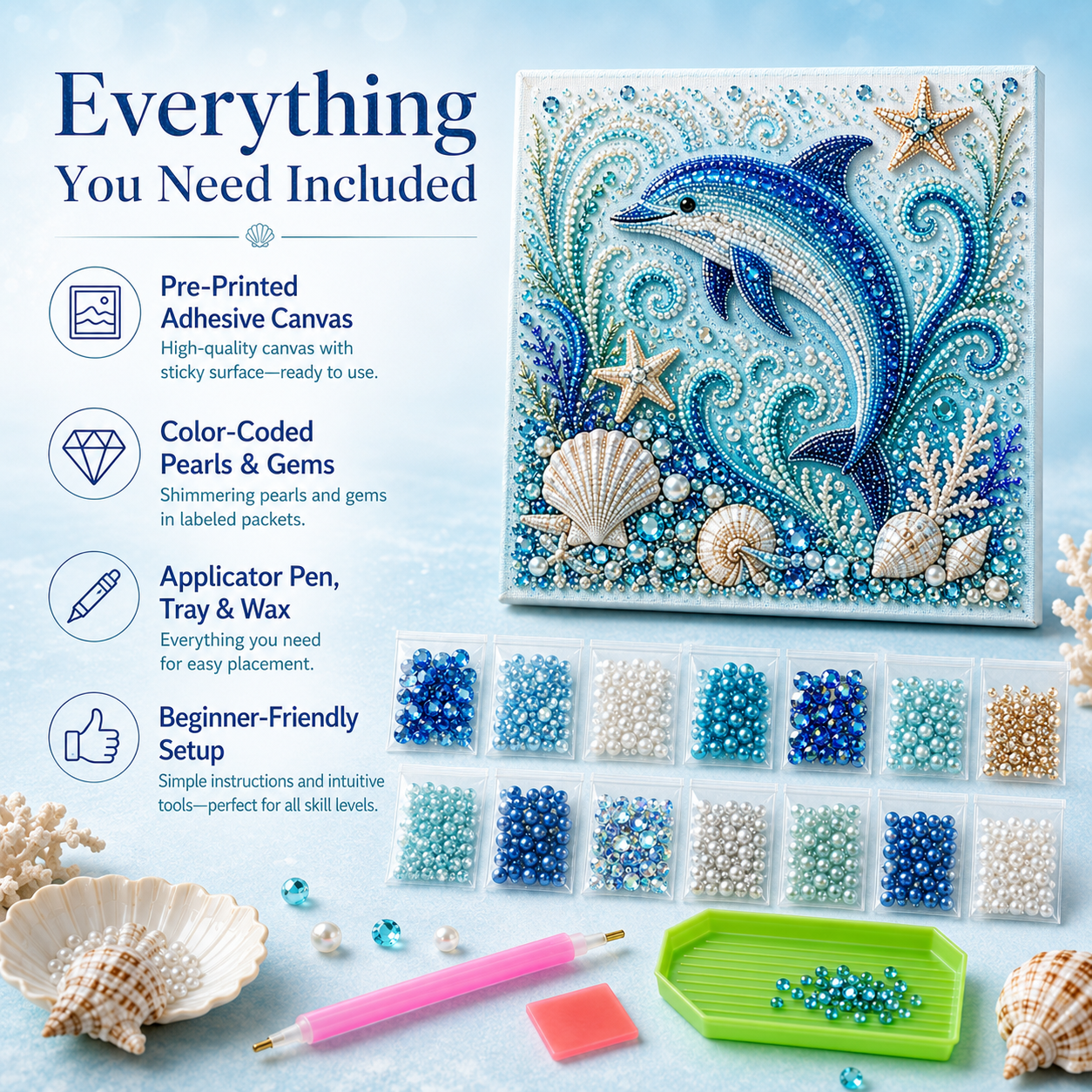 🔥Ocean Theme Pearl Art DIY Kit