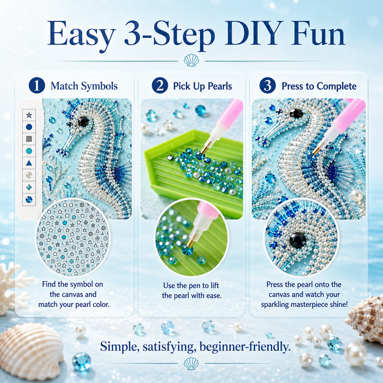 🔥Ocean Theme Pearl Art DIY Kit