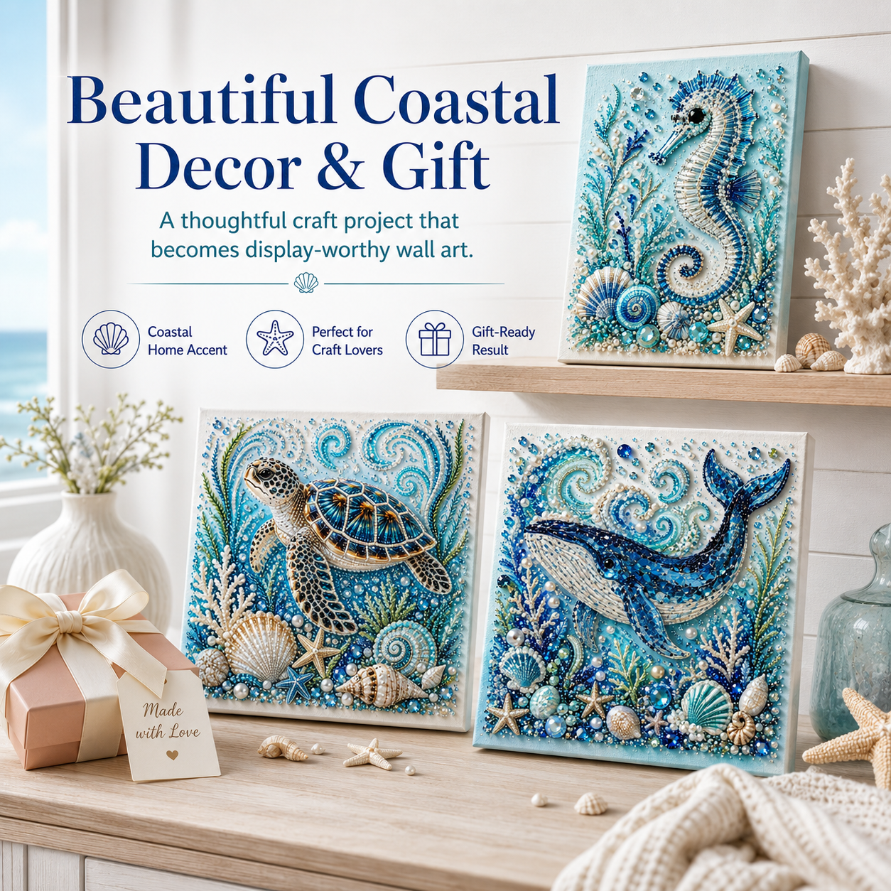 🔥Ocean Theme Pearl Art DIY Kit